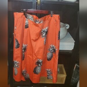 ANN TAYLOR FACTORY PINEAPPLE SKIRT NWOT SIZE 16